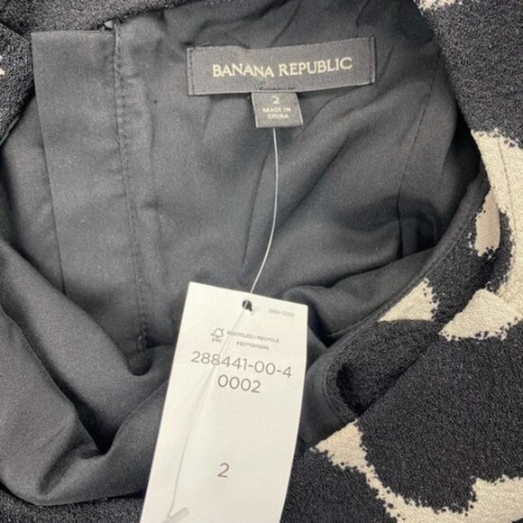 NWT BANANA REPUBLIC Layered Flounce Hem A-Line Dress Sz 2 Open Back - Picture 8 of 15